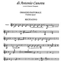 Per la Commermorazione di Antonia Canova [set of parts] - Violin 2