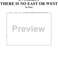 In Christ There Is No East or West