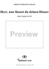 "Herr, nun lässest du deinen Diener", Aria, No. 2 from Cantata No. 83: "Erfreute Zeit im neuen Bunde" - Piano Score