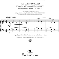 America  (My Country 'Tis of Thee)