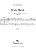 Norwegian Folksongs and Dances Op.17 No.6, Bridal March