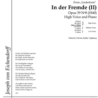 In der Fremde (II) Op.39 No. 8