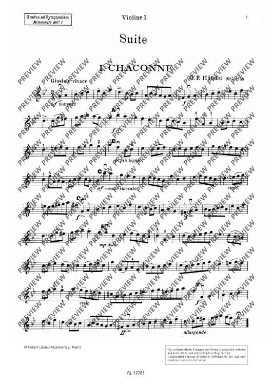 Gradus ad Symphoniam Intermediate level - Violin I