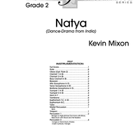 Natya (Dance-Drama from India) - Score
