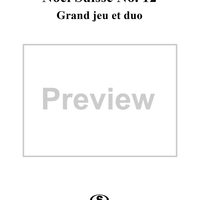 Noel Suisse No. 12 - Grand jeu et duo