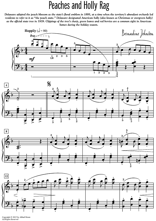 Peaches and Holly Rag