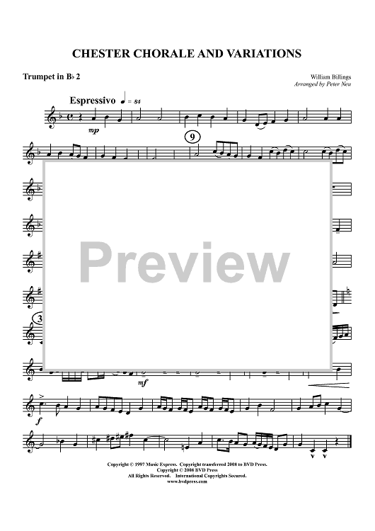 Chester Choral - Trumpet 2