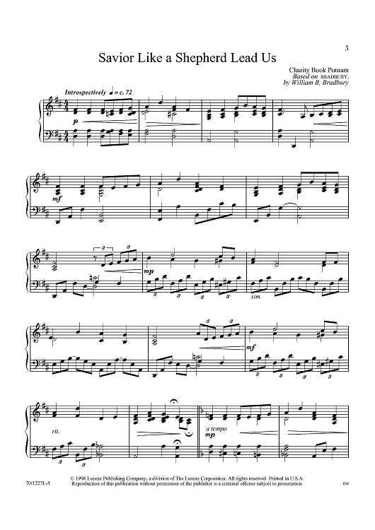 Savior, Like a Shepherd Lead Us