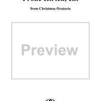 "Frohe Hirten, eilt", Aria, No. 15 from Christmas Oratorio, BWV248 - Piano Score