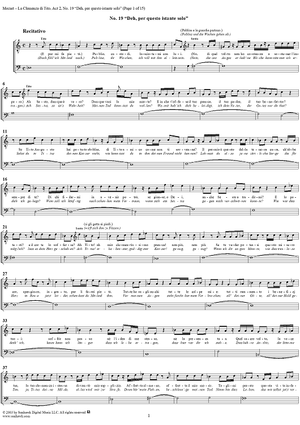 "Deh, per questo istante solo", No. 19 from "La Clemenza di Tito", Act 2 (K621) - Full Score
