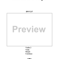 "Sanctus" in C Major (BWV237) - Full Score