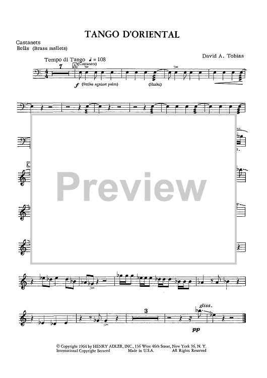 Tango D'Oriental - Castanets/Bells