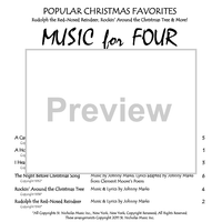 Music for Four, Collection No. 1 - Popular Christmas Favorites - Part 4 Bass Clarinet in Bb