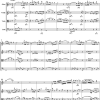 Oboe Quartet, K370, Movement 1 - Score