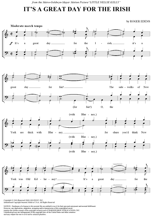 It's a Great Day for the Irish