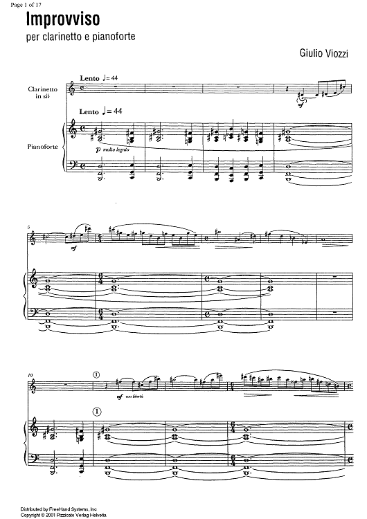 Improvviso - Score