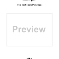 Adagio - from the Sonata Pathétique Op. 13