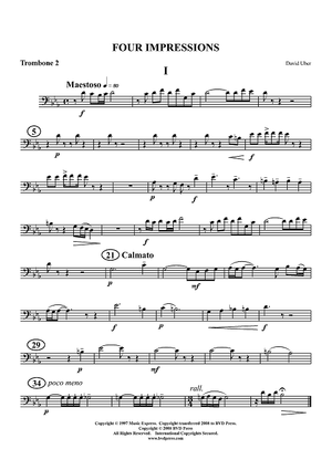 Four Impressions (Suite) - Trombone 2