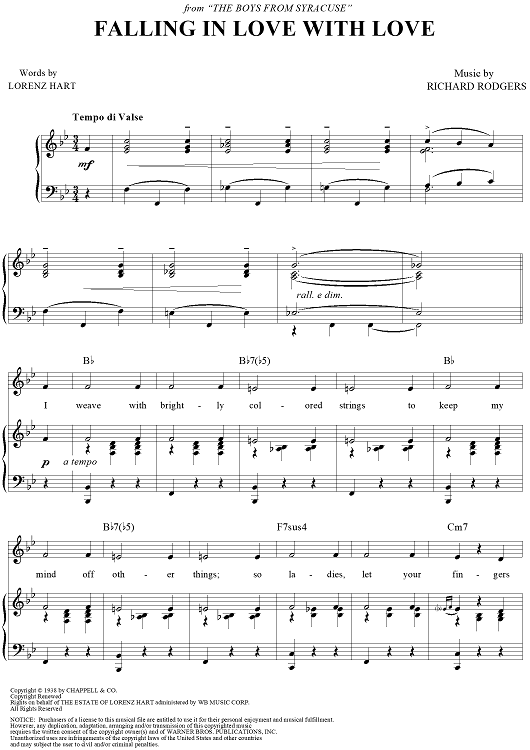 Falling in Love With Love