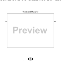 Someone to Call My Lover