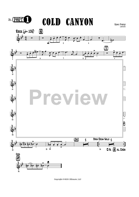 Cold Canyon - Bb Instruments Part 1