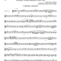 Two Madrigals, Vol. 11 - from Morley's "First Book of Madrigals to 4 Voices" (1594) - Trumpet 2 in Bb