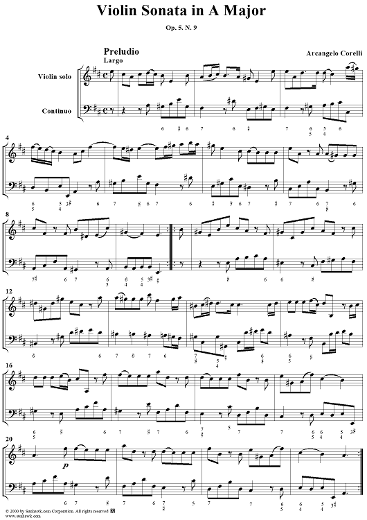 Violin Sonata No. 9 - Piano Score