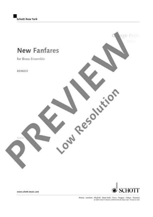 New Fanfares - Score and Parts