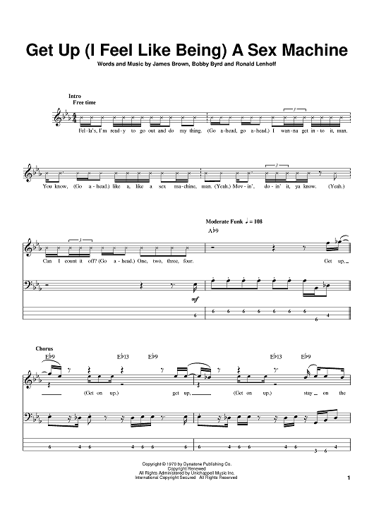 Get Up (I Feel Like Being) A Sex Machine