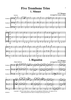 Five Trombone Trios - Score