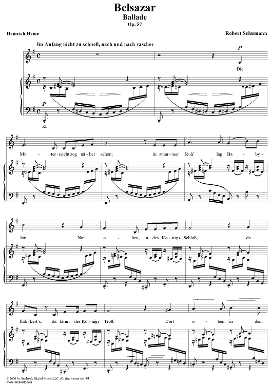 Belsazar, Op. 57