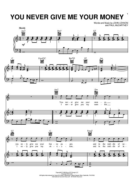 You Never Give Me Your Money