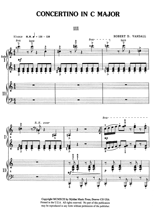 Concertino in C Major - Movement III