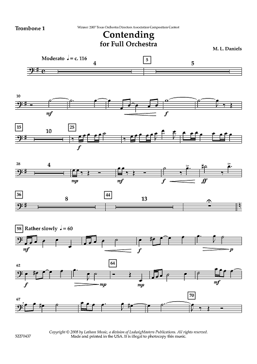 Contending - Trombone 1