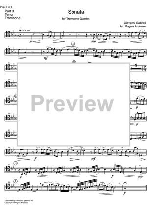 Sonata - Tenor Trombone 2