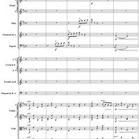 Suite No. 1 in D minor (d-moll). Movement VI, Gavotte - Full Score