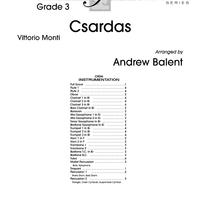 Csardas - Score