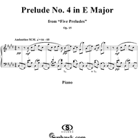 Prelude No. 4 in E Major, Op. 15, No. 4