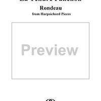 Harpsichord Pieces, Book 1, Suite 5, No.6:  La Tendre Fanchon  rondeau