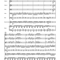Big, Bad Boogie for String Orchestra with Electric Guitar and Piano - Score