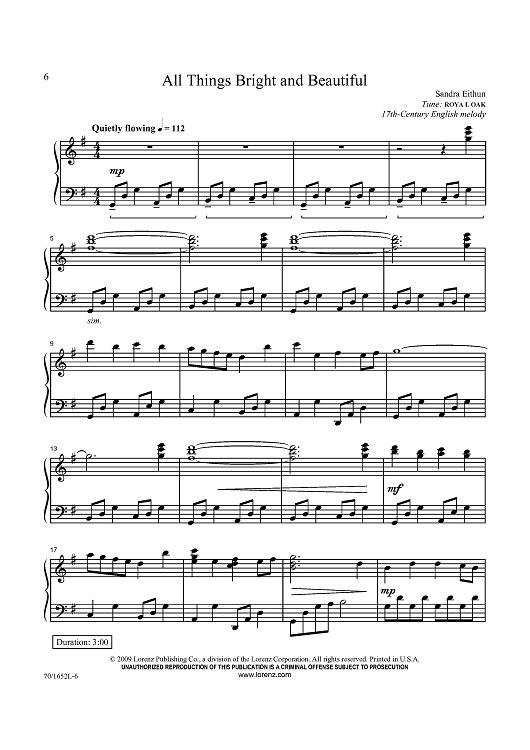 All Things Bright and Beautiful