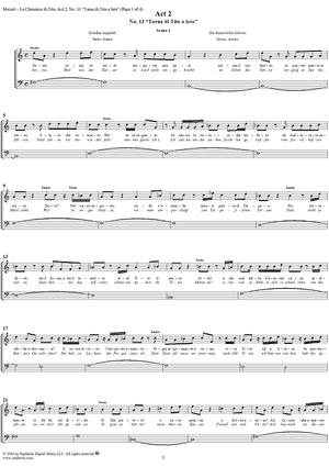 "Torna di Tito a lato", No. 13 from "La Clemenza di Tito", Act 2 (K621) - Full Score