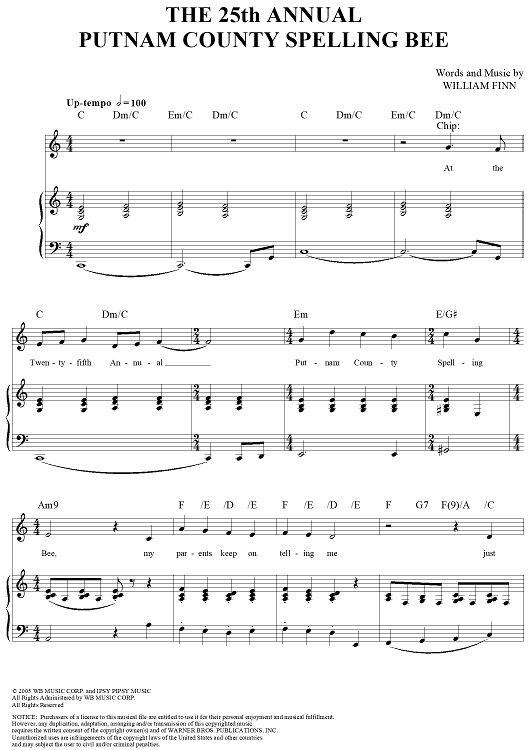 The 25th Annual Putnam County Spelling Bee