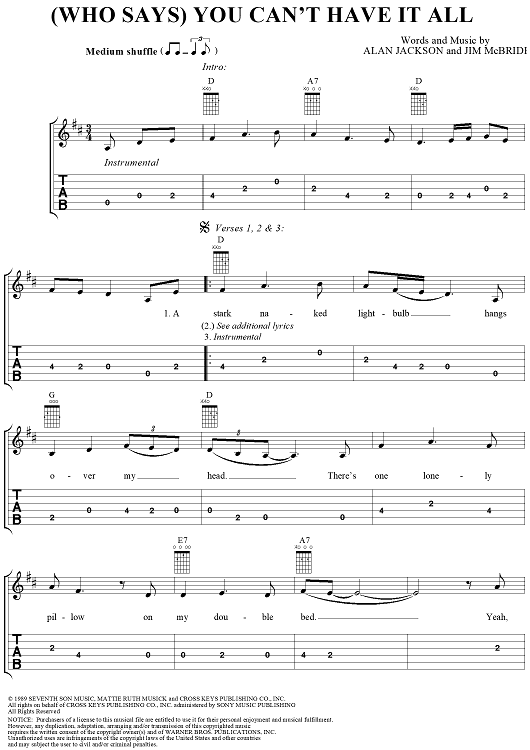 (Who Says) You Can't Have It All