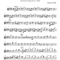 Danza Pastorale - from Concerto in E Major, Op. 8 #1 - "Spring" - Part 2 Viola