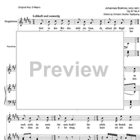 Dort in den Weiden Op.97 No. 4