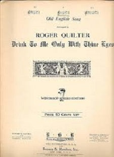 Drink To Me Only With Thine Eyes