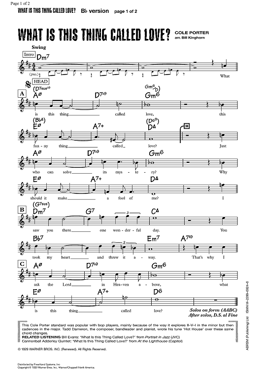 What Is This Thing Called Love?