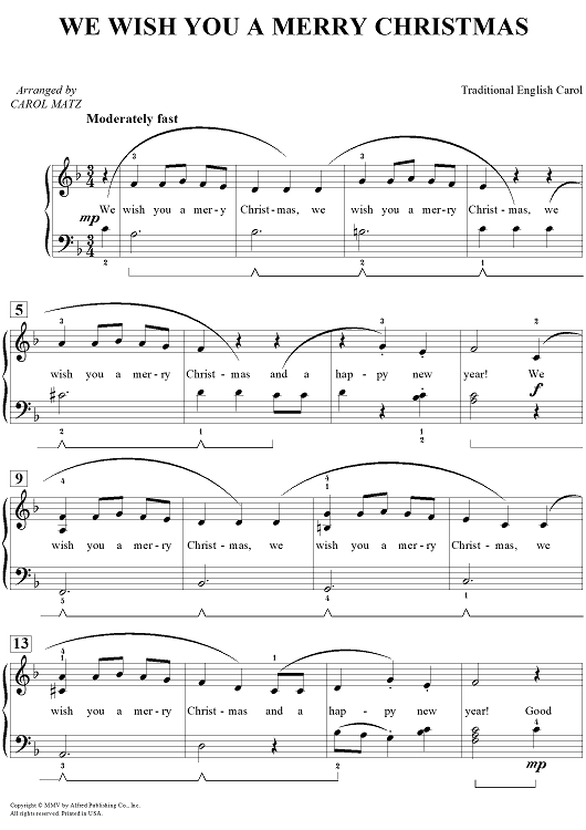 We Wish You A Merry Christmas