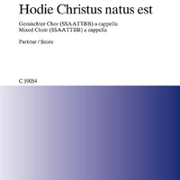 Hodie Christus Natus Est - Choral Score